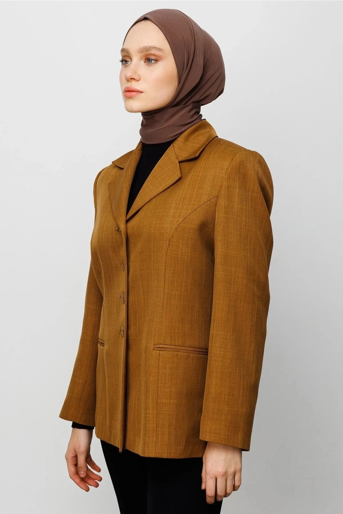 Dark Brown Athletic Hijab