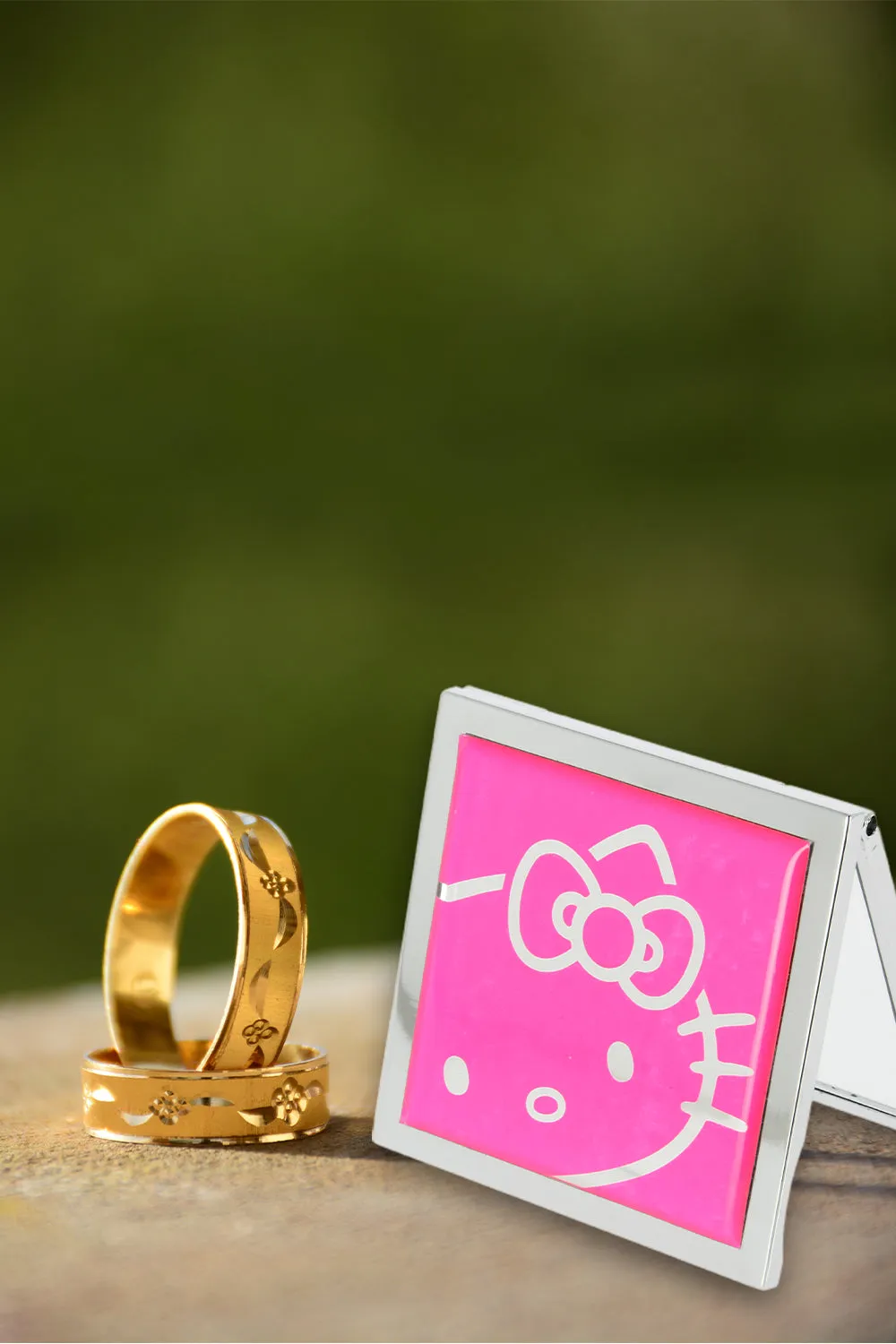 Hello Kitty Compact mirror-Pinky Pink