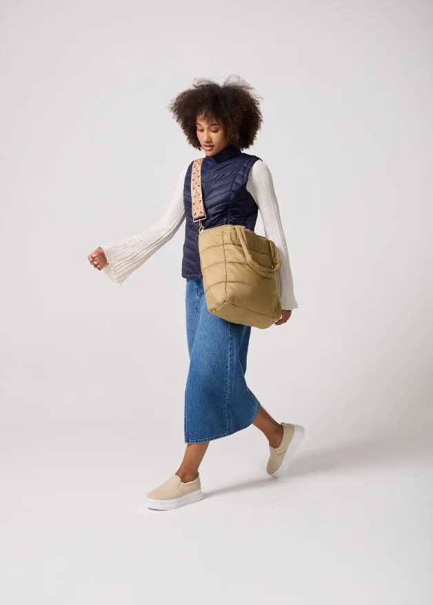Navy Duck Down Puffer Vest