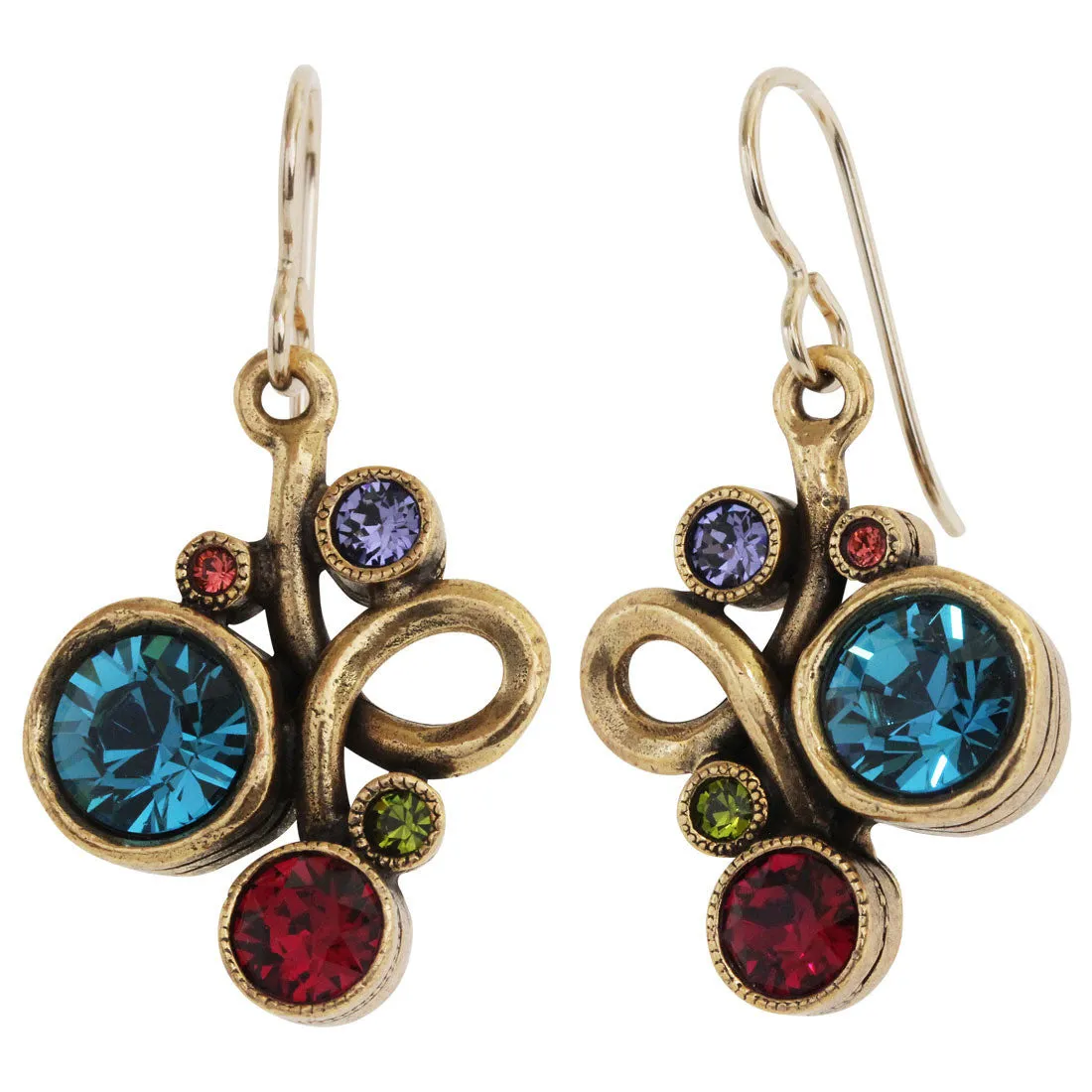 Patricia Locke Swirl Gold Plated Earrings, Celebration EF0999G